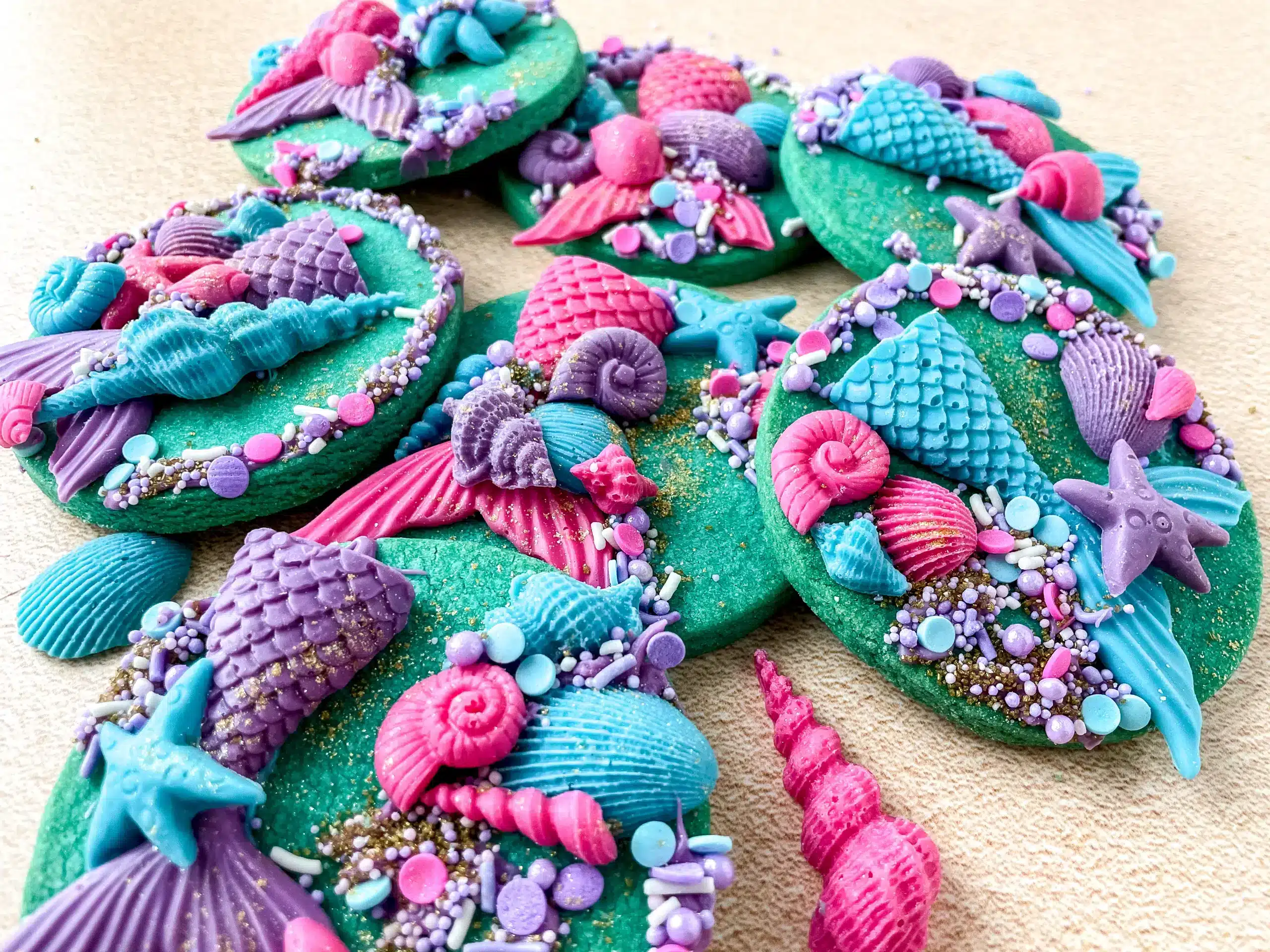 Delicious and Whimsical Mermaid Cookies (Eggless Recipe)